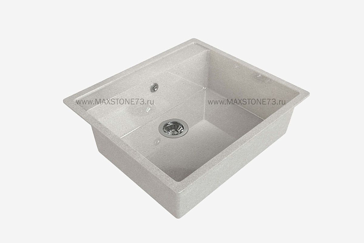 MAXSTONE Мойка глянцевая MS-21 (бежевая) 565*505*220